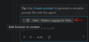 Add browser context