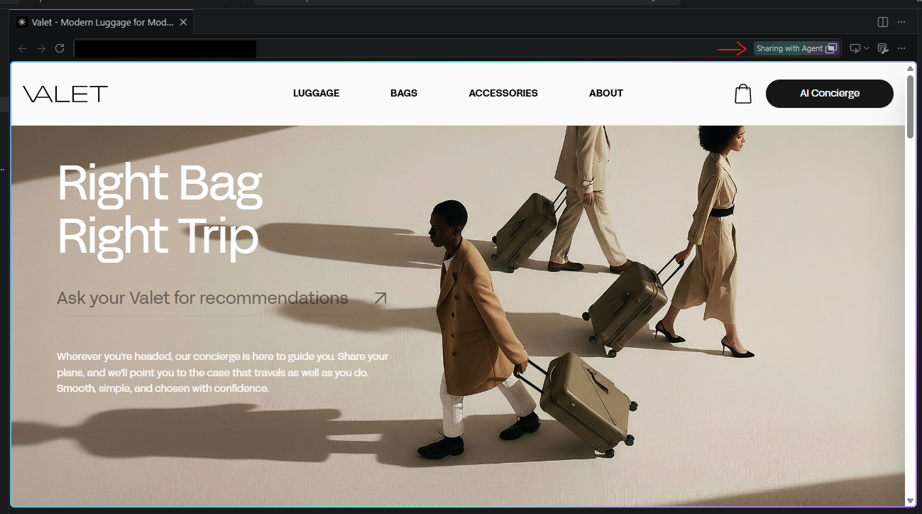 A Shared browser window