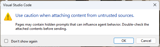 Warning Untruted Sources